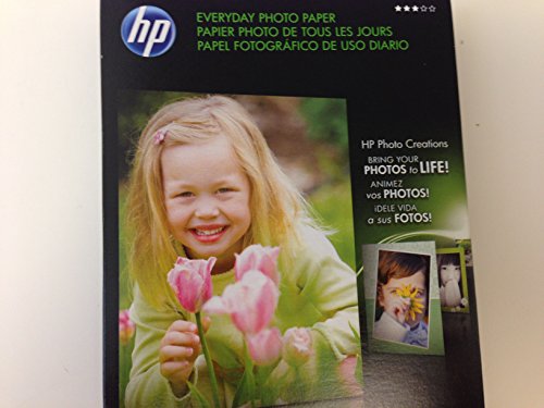 Hp Everyday Photo Paper Glossy 4" X 6" 100 Sheets