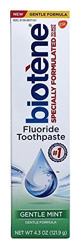 Biotene Gentle Formula Fluoride Toothpaste, Gentle Mint 4.3 oz