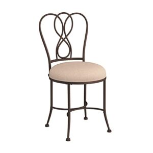 hillsdale furniture hillsdale christina vanity stool, bronze