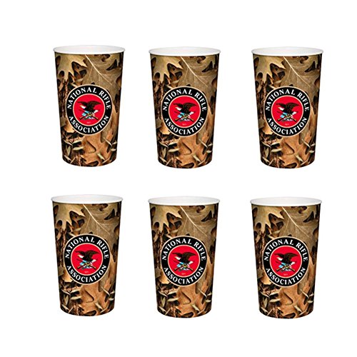 Officially Licensed National Rifle Association NRA Plastic Travel Cup Camouflage 6 Pack