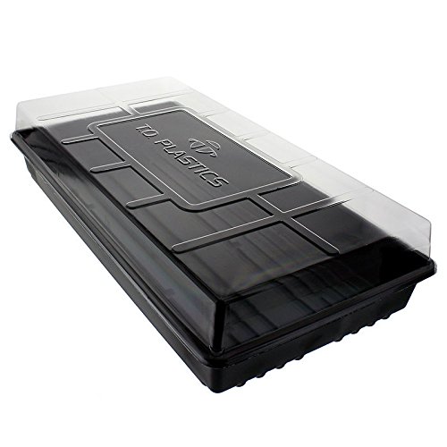 10 Each - 1020 Trays with Humidity Dome NO Holes