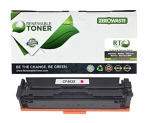 renewable toner compatible toner cartridge replacement for hp cf403x ( magenta )