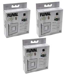 fluval (3 pack) chi i/ii filter pads, 3 pads each