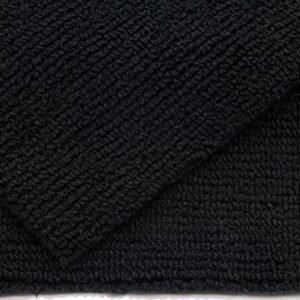 Autofiber Zeroedge Detailing Towel (Pack of 5) Edgeless Microfiber Polishing, Buffing, Window, Glass, Waterless, Rinseless, Car Wash Towels, 360 GSM (Black)