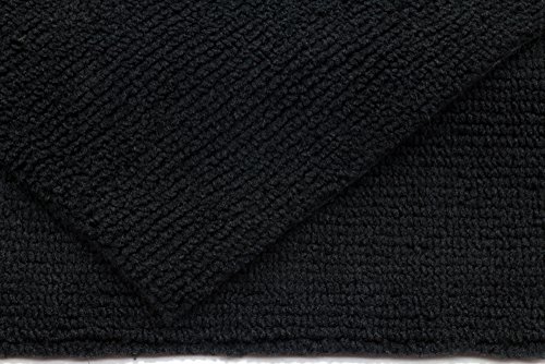 Autofiber Zeroedge Detailing Towel (Pack of 5) Edgeless Microfiber Polishing, Buffing, Window, Glass, Waterless, Rinseless, Car Wash Towels, 360 GSM (Black)