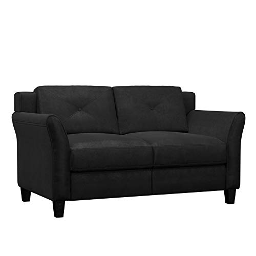 Lifestyle Solutions Loveseat Sofa, Black