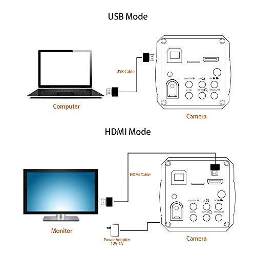 14mp Tv Hdmi USB Industry Digital C-Mount Microscope Camera Tf Video Recoder DVR