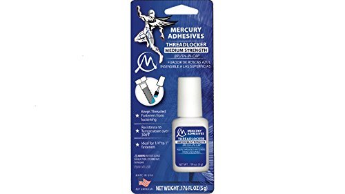 Mercury Adhesives Brush-in-Cap Threadlocker 10 Grams ** New Size **