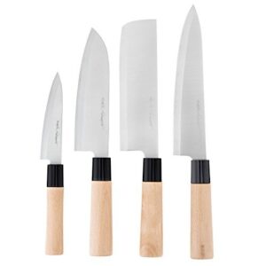 premium sushi & sashimi chef’s knives – set of 4 knives - ultra high carbon steel blades