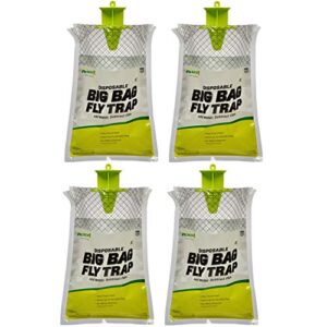 rescue! big bag fly trap – disposable, outdoor use - 4 traps