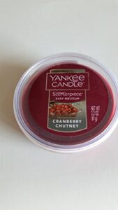 yankee candle cranberry chutney scenterpiece easy meltcup, fruit scent