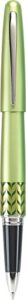 pilot mr retro pop collection gel roller pen in gift box, green barrel with marble accent, fine point stainless steel nib, refillable black ink (91401)