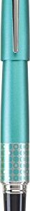 PILOT MR Retro Pop Collection Gel Roller Pen in Gift Box, Turquoise Barrel with Dots Accent, Fine Point Stainless Steel Nib, Refillable Black Ink (91406)