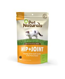 pet naturals hip and joint support supplement for cats, 30 chews - glucosamine, chondroitin and msm for cats