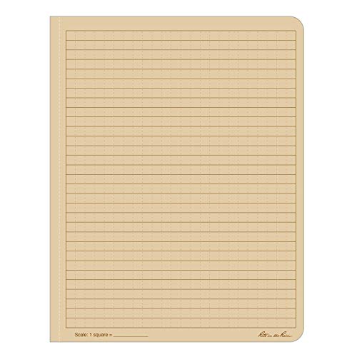 Rite in the Rain Weatherproof Hard Cover Notebook, Tan Cover, Universal Pattern (No. 970TF-LG), 8.75 x 6.75 x 0.625