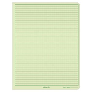 Rite in the Rain Weatherproof Hard Cover Notebook, 8 3/4" x 11 1/4", Green Cover, Universal Pattern (No. 970F-MX)