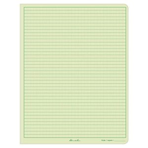 Rite in the Rain Weatherproof Hard Cover Notebook, 8 3/4" x 11 1/4", Green Cover, Universal Pattern (No. 970F-MX)