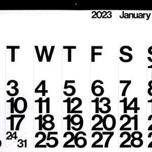 Stendig 2022 Wall, Office & Home Calendar, Authentic Original Design of Massimo Vignelli