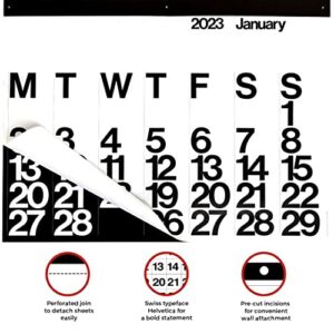 Stendig 2022 Wall, Office & Home Calendar, Authentic Original Design of Massimo Vignelli