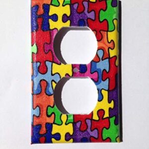 Puzzle Piece Light Switch Cover Various Sizes Offered