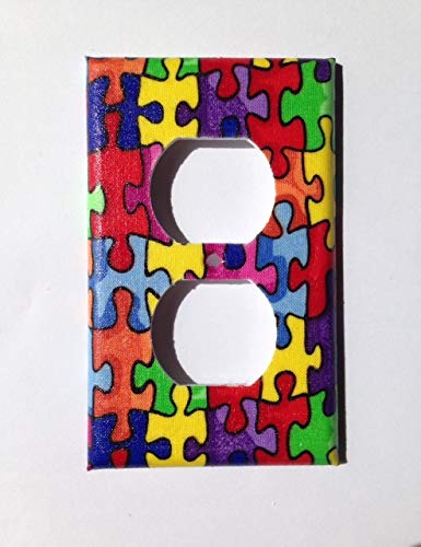 Puzzle Piece Light Switch Cover Various Sizes Offered