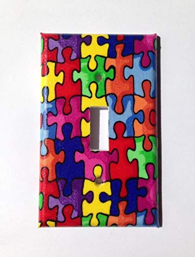 Puzzle Piece Light Switch Cover Various Sizes Offered