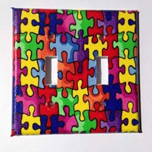 Puzzle Piece Light Switch Cover Various Sizes Offered