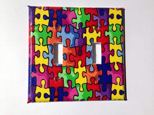 Puzzle Piece Light Switch Cover Various Sizes Offered