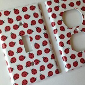 Ladybug Light Switch Plate Cover Various Sizes Offered