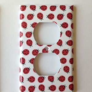 Ladybug Light Switch Plate Cover Various Sizes Offered