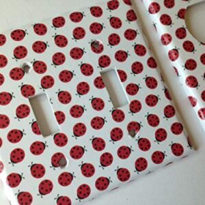 Ladybug Light Switch Plate Cover Various Sizes Offered