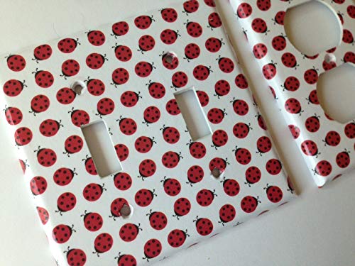 Ladybug Light Switch Plate Cover Various Sizes Offered