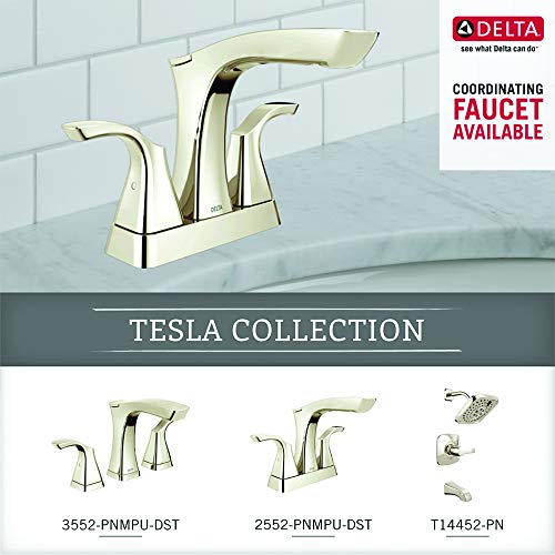 Delta Faucet 75235-PN Tesla Double Robe Hook, Polished Nickel