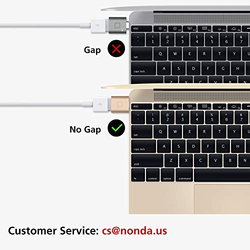 nonda USB-C to USB 3.0 Adapter,Thunderbolt 3 to USB Female Adapter OTG for MacBook Pro2019,MacBook Air 2020,iPad Pro 2020,More Type-C Devices(Space Gray)