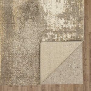 Mohawk Home Berkshire Truro Abstract Area Rug, 5'x8', Grey/Beige