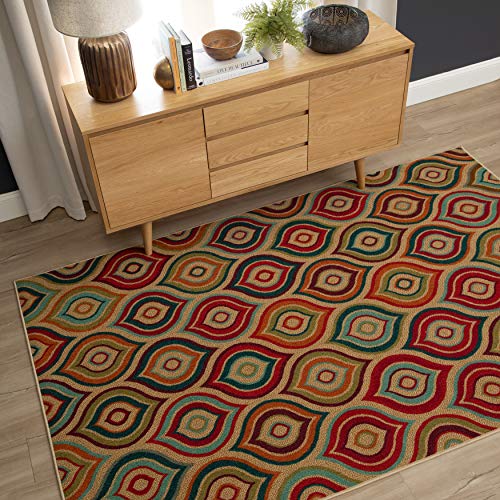 Mohawk Home Area Rugs, 5 x 8 ft, Larache Ogee