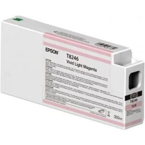 epson ultrachrome hd ink cartridge - 350ml vivid light magenta (t824600)