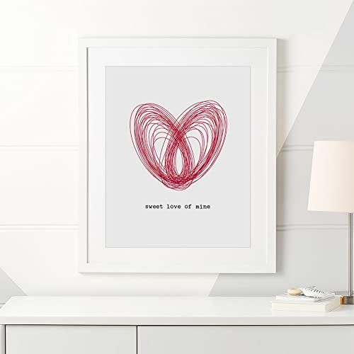 Guns & Roses | Sweet Child Of Mine - song lyric wall art print music poster heart home decor