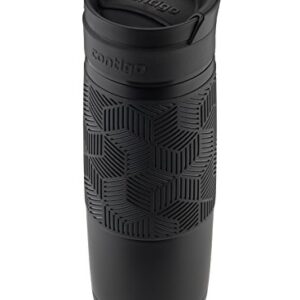 Contigo,Stainless Steel 72086 TRANSIT 16OZ MATTE BLACK GRIP A, 1 Count (Pack of 1)