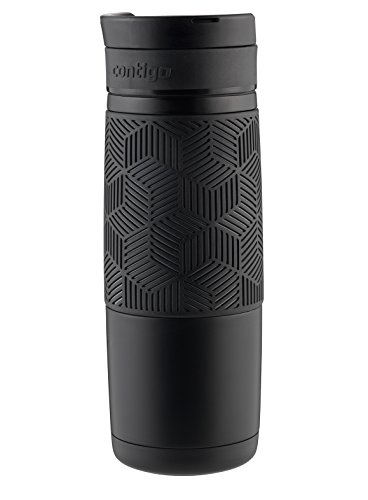 Contigo,Stainless Steel 72086 TRANSIT 16OZ MATTE BLACK GRIP A, 1 Count (Pack of 1)