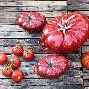 STAUB Ceramics Dutch Oven 16-oz Petite Tomato Cocotte, Cherry