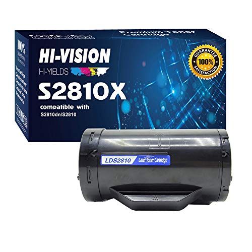 HI-Vision® 1 Pack Compatible S2810X High Yield (6,000 Pages, 593-BBMF) Black Toner Cartridge Replacement for H815dw / S2810dn / S2815dn Printers