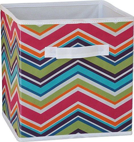 CoscoProducts Fabric Storage Bin, Chevron