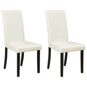 signature design by ashley kimonte parsons 19" dining room chair, set of 2, ivory
