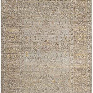 SAFAVIEH Valencia Collection Accent Rug - 4' x 6', Grey & Multi, Boho Chic Distressed Design, Non-Shedding & Easy Care, Ideal for High Traffic Areas in Entryway, Living Room, Bedroom (VAL123C)