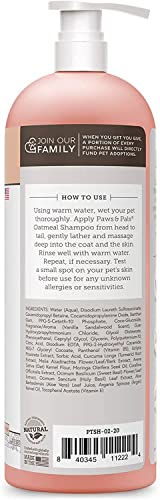 6-in-1 Dog Shampoo and Conditioner for Itchy Skin, Made in USA - 20oz Vet Formula Natural Medicated Best for De-Shedding, Itch Relief, Smelly Odor, Dry Sensitive Skin - Dogs & Cats Oatmeal Pet Wash