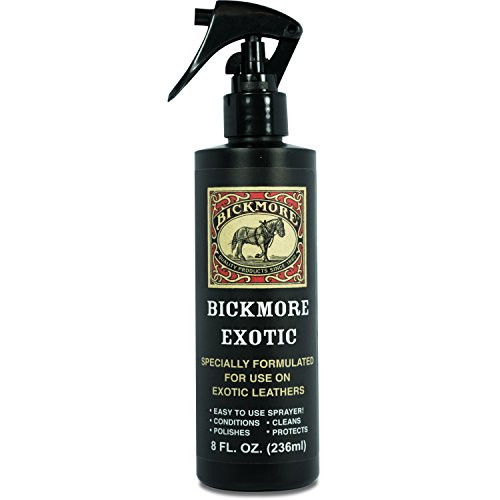 Bickmore Exotic 8oz - Specially Formulated Leather Spray Used to Clean Condition Polish and Protect Exotic Leathers & Reptile Skins