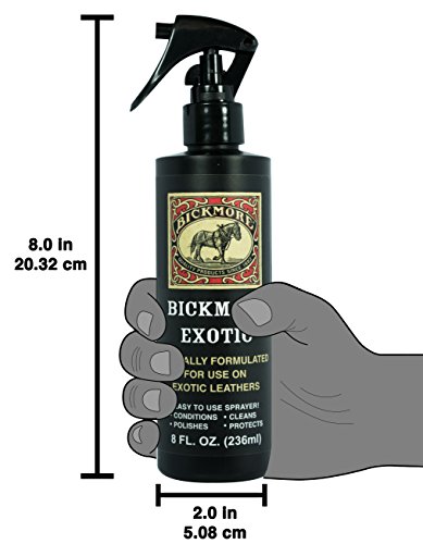 Bickmore Exotic 8oz - Specially Formulated Leather Spray Used to Clean Condition Polish and Protect Exotic Leathers & Reptile Skins