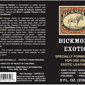 Bickmore Exotic 8oz - Specially Formulated Leather Spray Used to Clean Condition Polish and Protect Exotic Leathers & Reptile Skins