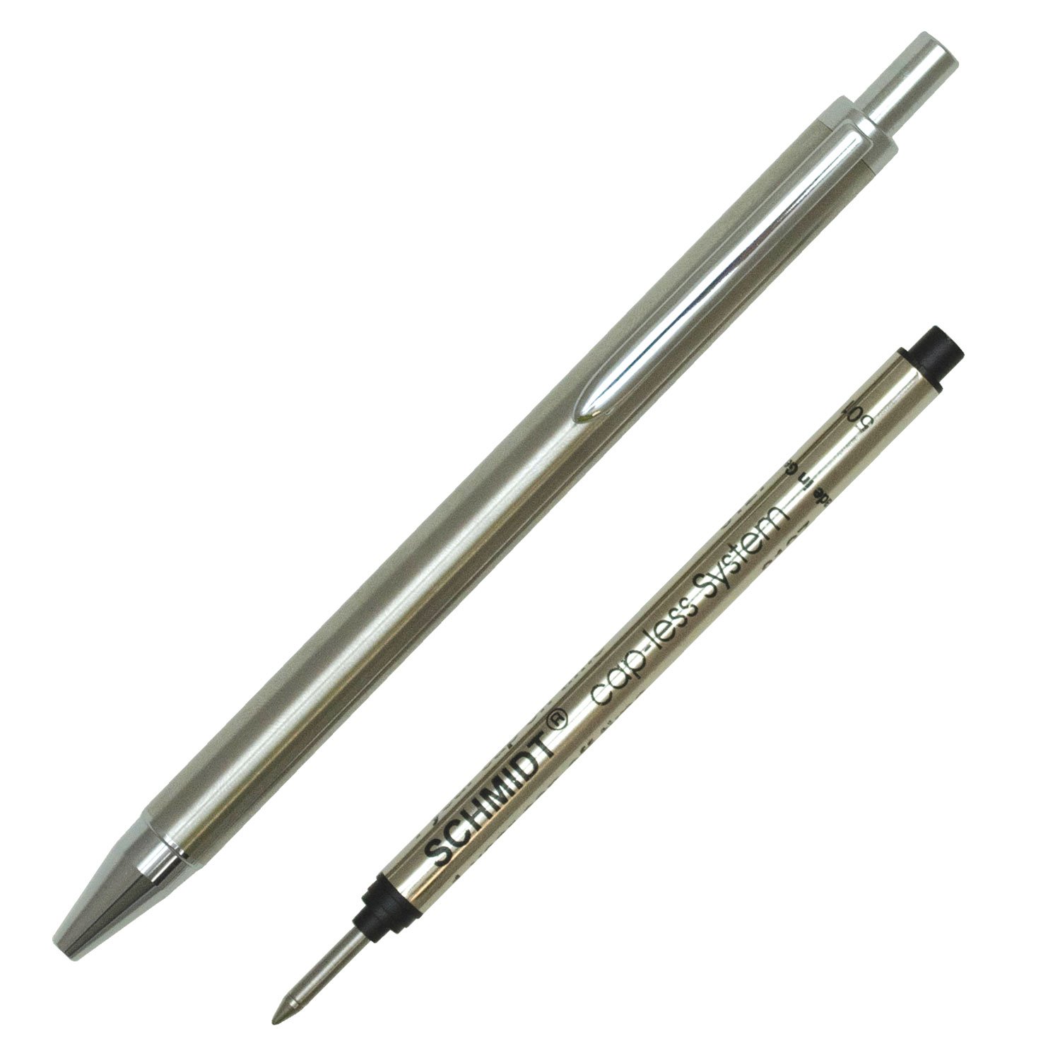 SCHMIDT Capless Rollerball Pen, Stainless Steel (SC82185)